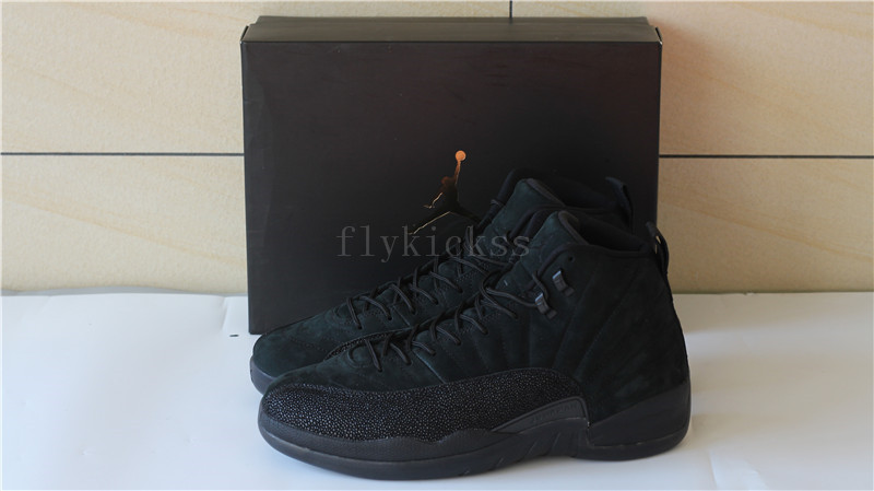 Authetnic Air Jordan 12 Retro OVO Black 2017